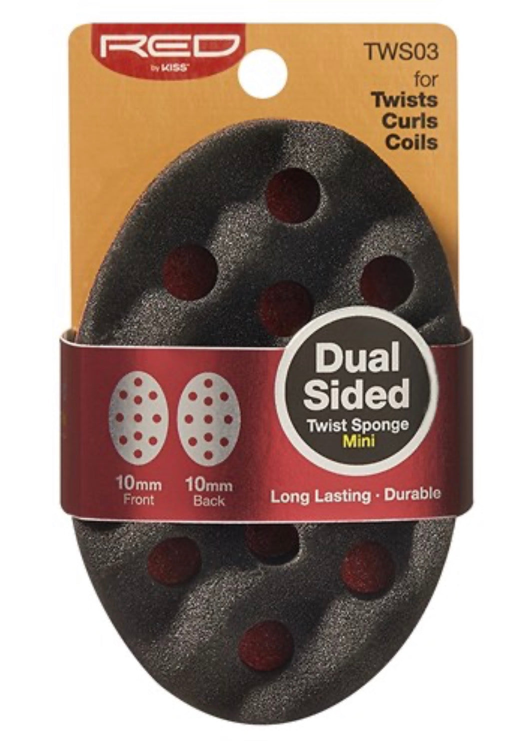 Kiss Red Twist Sponge Mini Dual Sided