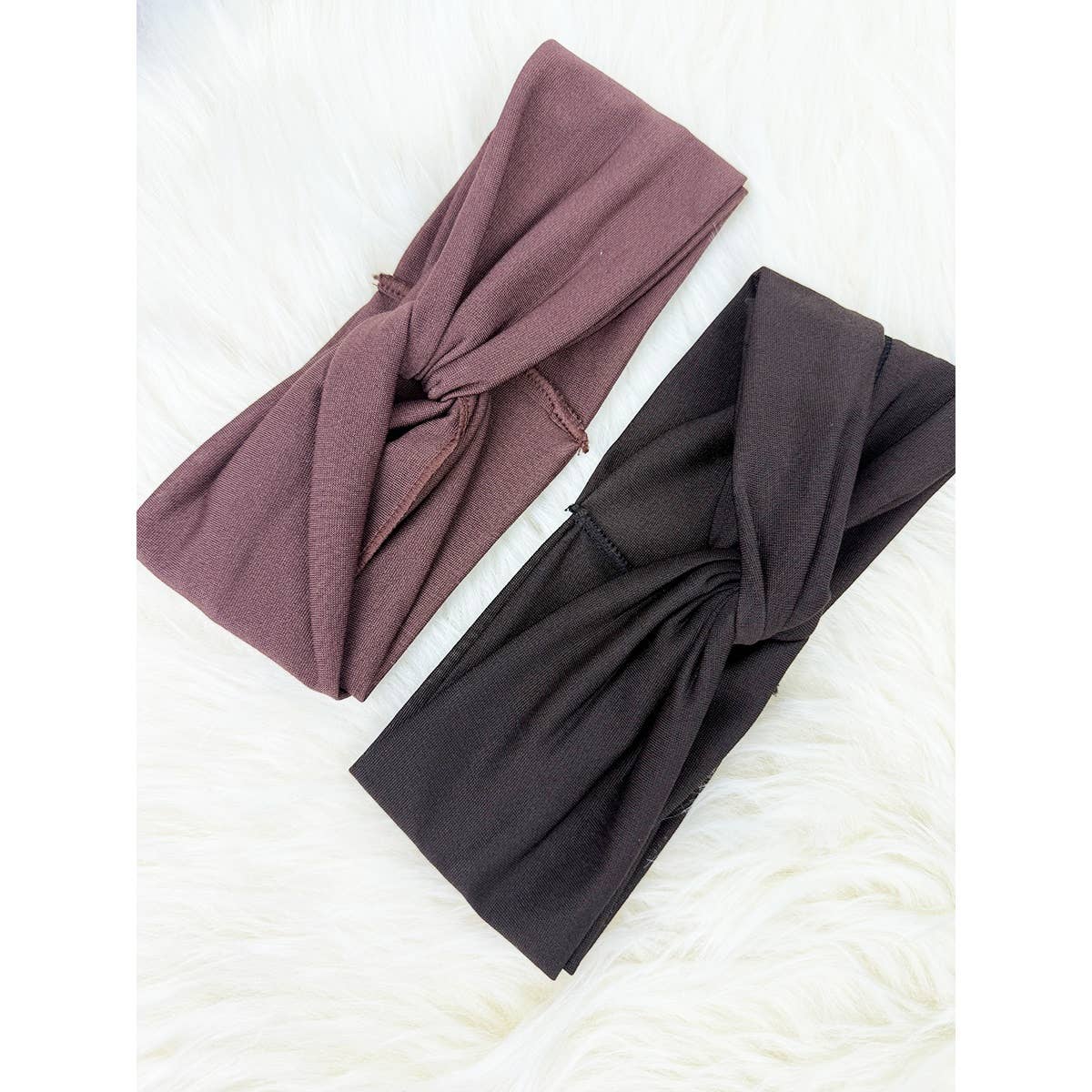 Dark Tone Twisted Stretch Headwrap Sets
