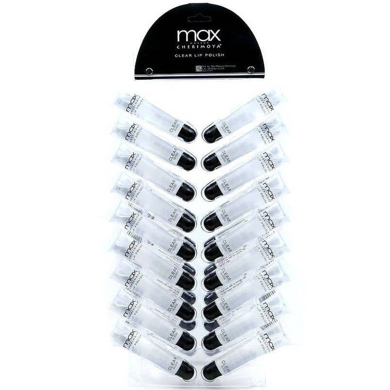 36 pk Original Clear Gloss Lip Polish MAX Makeup Cherimoya