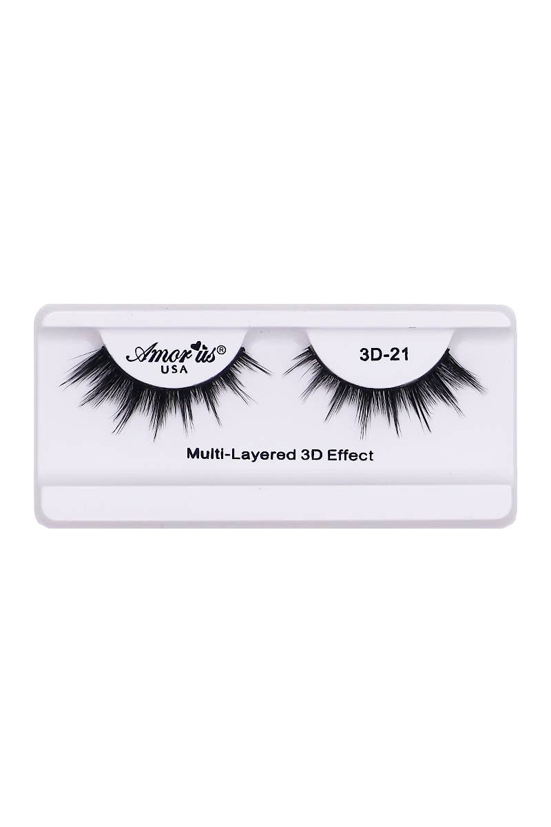 AMORUS 3D-21 Silk Mink Volume Eyelashes -