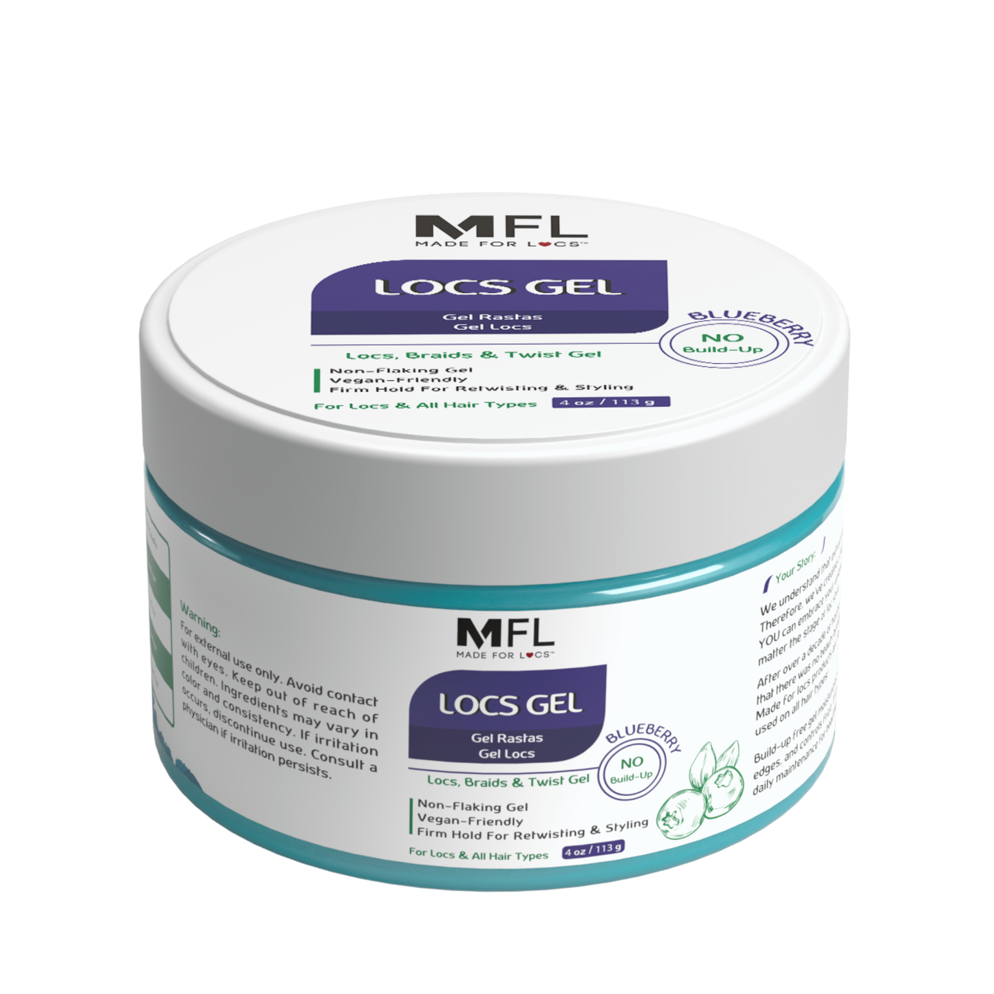 Locs, Braids & Retwisting Firm Hold Gel | 4 oz