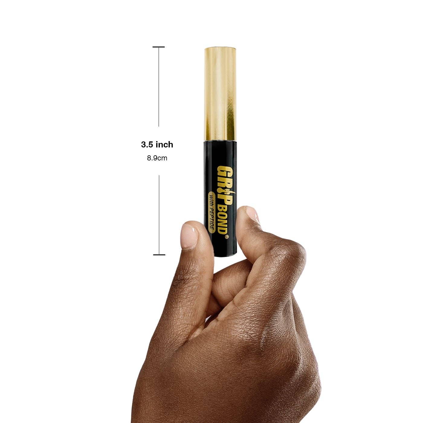 GRIP BOND LASH ADHESIVE with PEPTIDE - BLACK / BRUSH