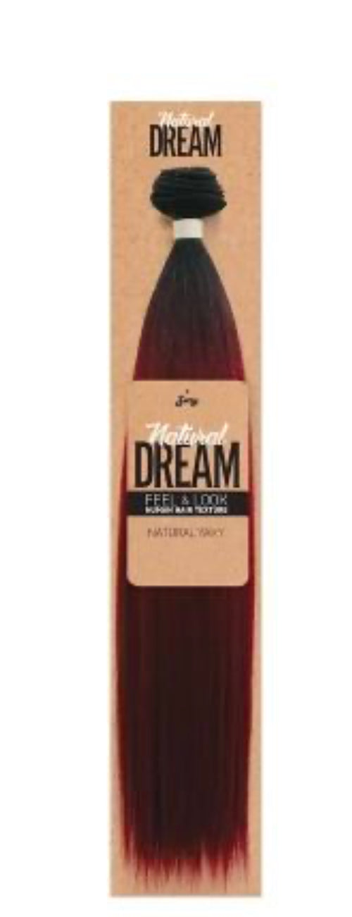 Natural Dream Natural Yaky Remy Fiber Hair Weave #1b 18”
