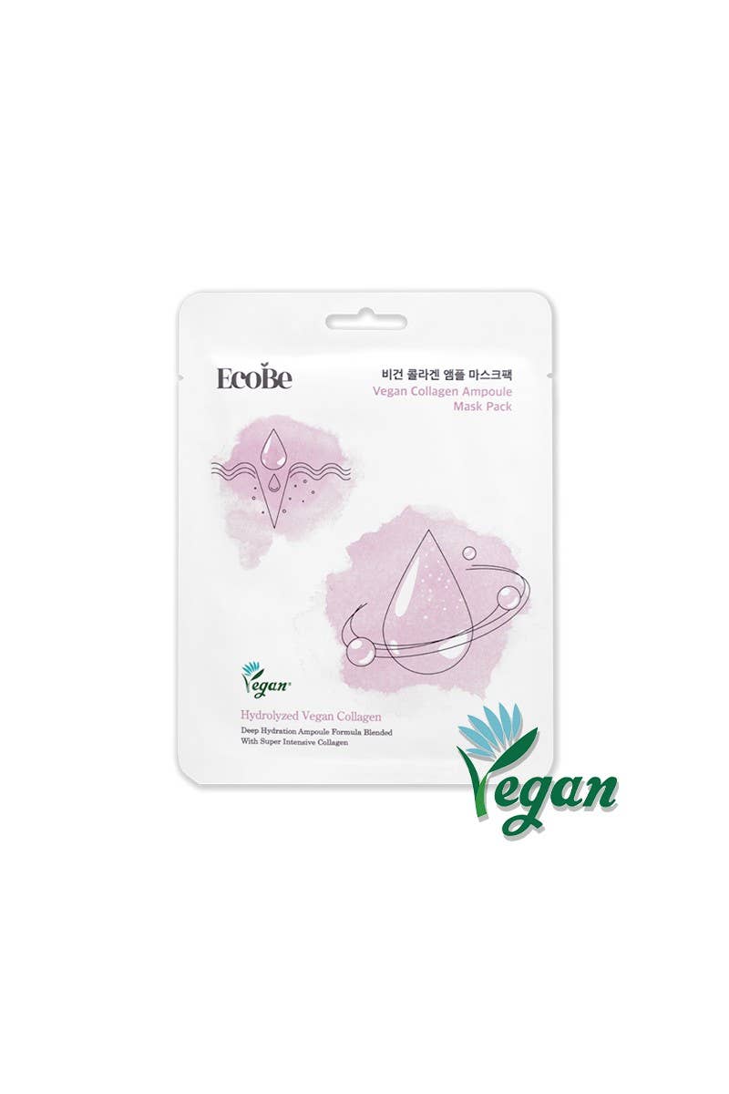 EcoBe Vegan Collagen Ampoule Mask Skin Firming -
