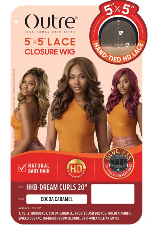 Outre - 5x5 Lace Closure Wig -Dream Curls 20"