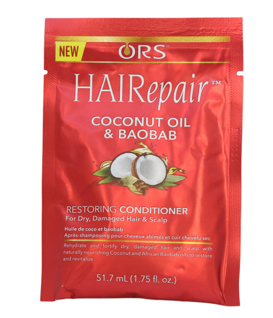 ORS Hairepair Coconut Oil And Baobab Restoring Conditioner Packet 1.75 Oz