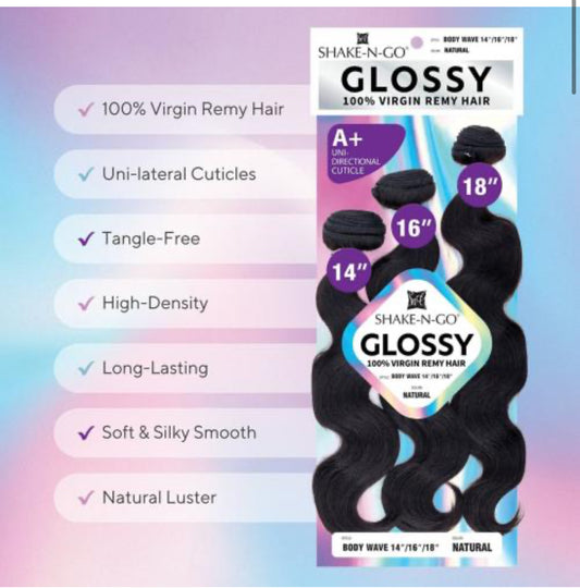 Glossy body wave 18”20”22”