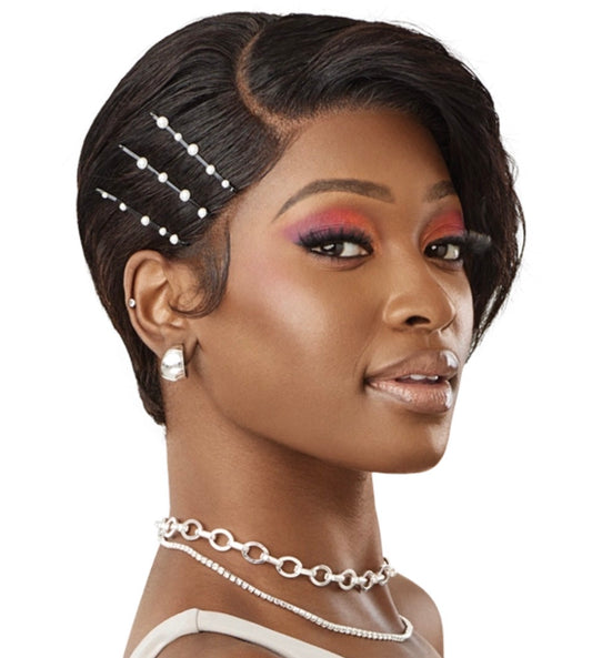 OUTRE Lace Frontal Wig 13×4-Human-Natural Pixie