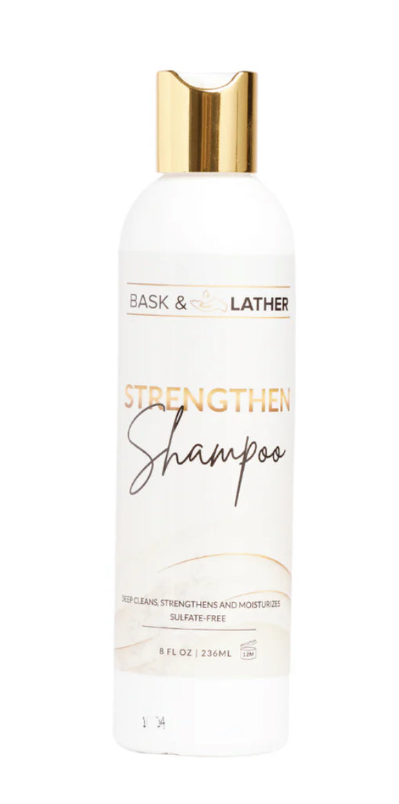 Bask and Lather Strengthen Hair Shampoo
