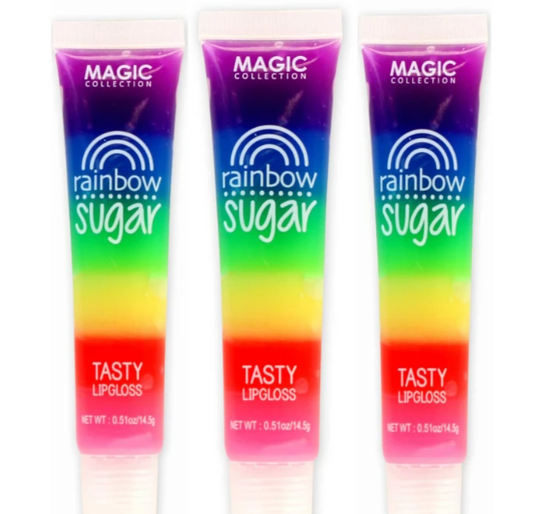 MAGIC COLLECTION RAINBOW SUGAR TASTY LIP GLOSS