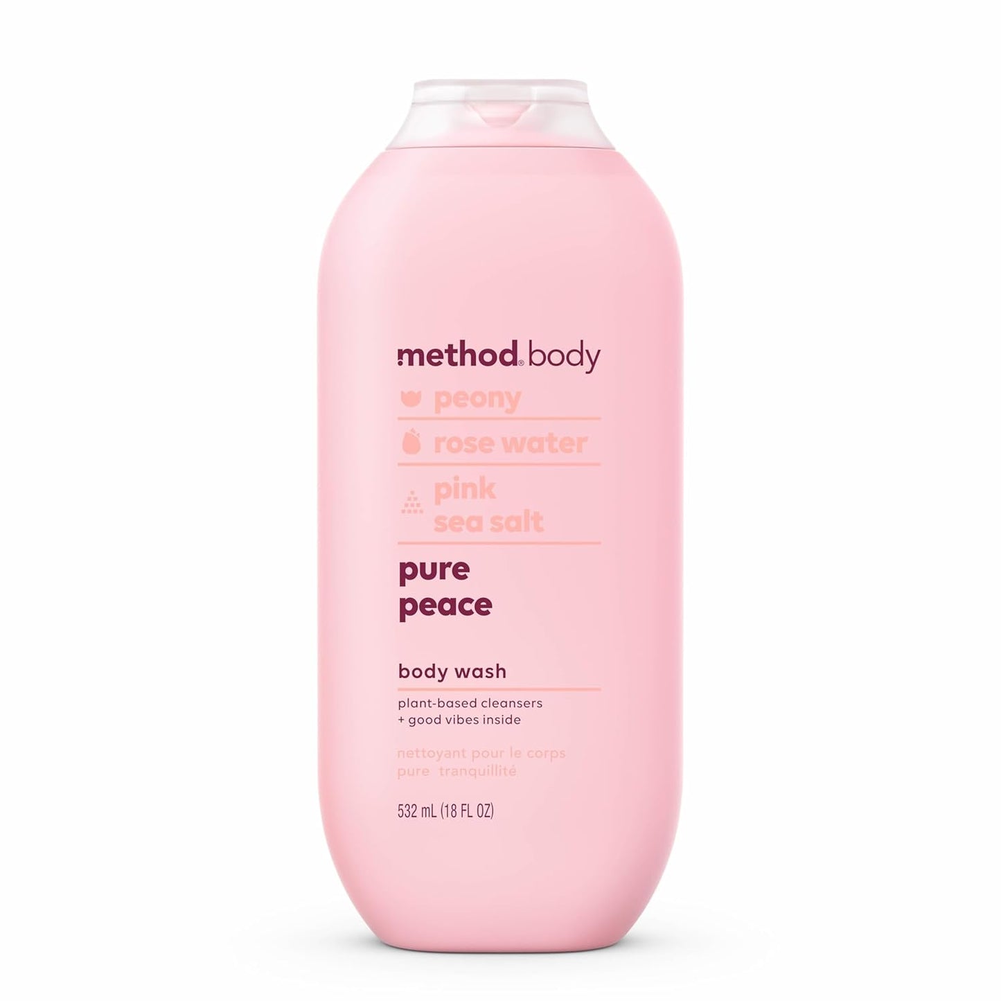 Method Body Paraben & Phthalate Free Body Wash, Pure Peace, 18 fl oz