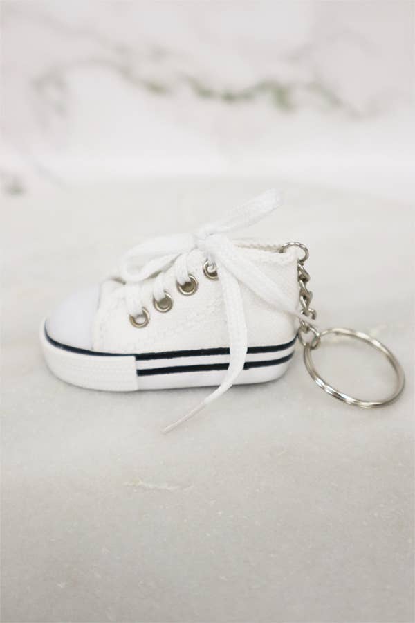 Canvas Rubber Sole Sneakers Novelty Key Chain