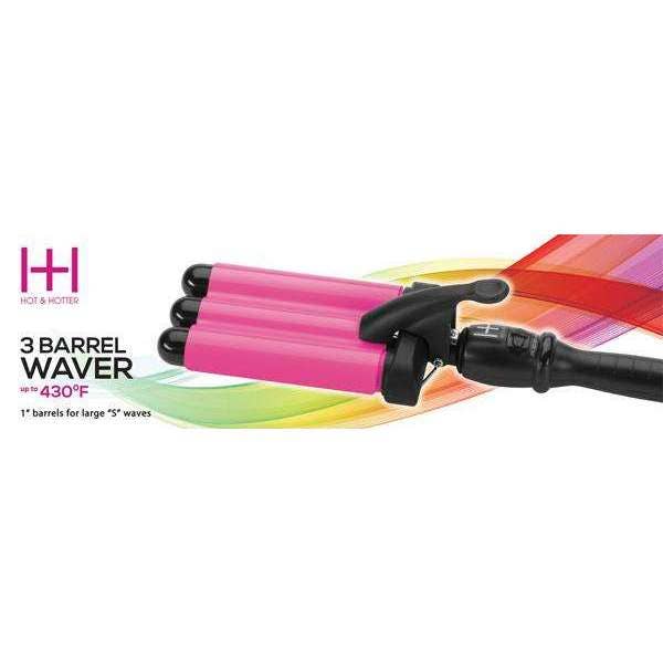 Hot & Hotter 3 Barrel Waver Curling Iron 1 Inch