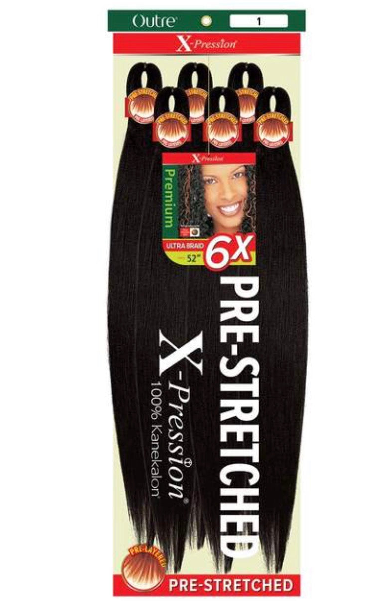 OUTRE X-Pression Braid – Pre Stretched Braid 52″ 6x