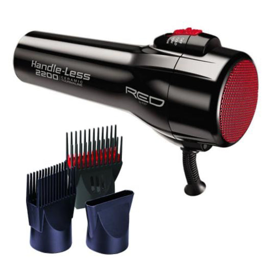 Red by kiss Handle-Less 2200 Ceramic Tourmaline Hair Dryer
