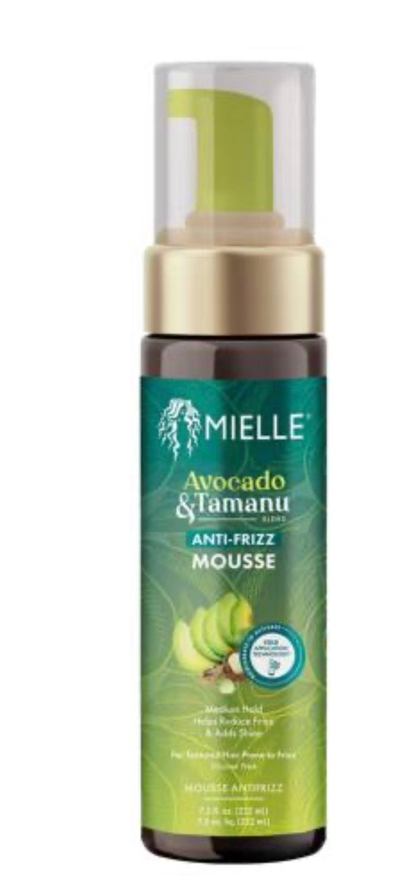 Mielle Avocado & Tamanu Anti Frizz Mousse Medium Hold 7.5oz/ 222ml