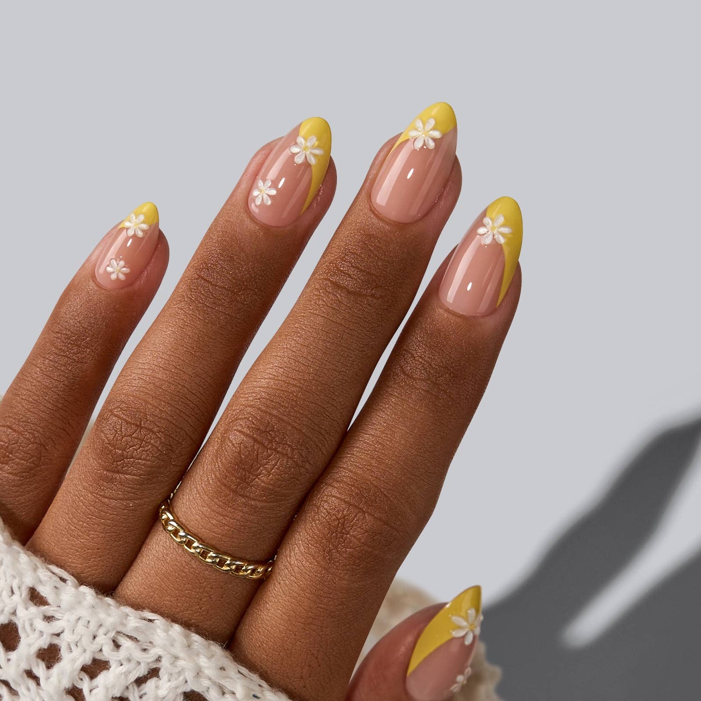 Press On Nails for Dark Skin Tone- Nude Fake Nails for Women
