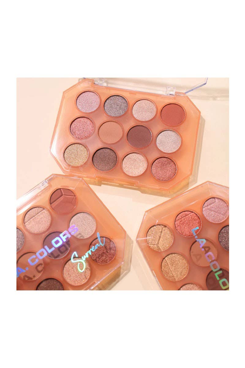 LA Colors CPD525 12 Color Eyeshadow Display Set - 18 pcs
