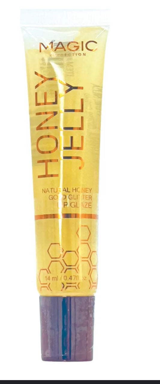 Honey Bomb Lip Gloss with Gold Glitter