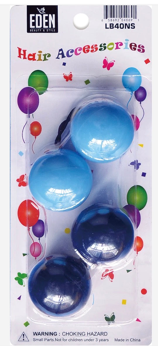 2 BALL / 40MM BALL PONYTAIL HOLDERS