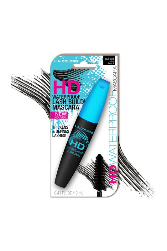 LA Colors CBMS314 Very Black HD Waterproof Mascara - 3pc
