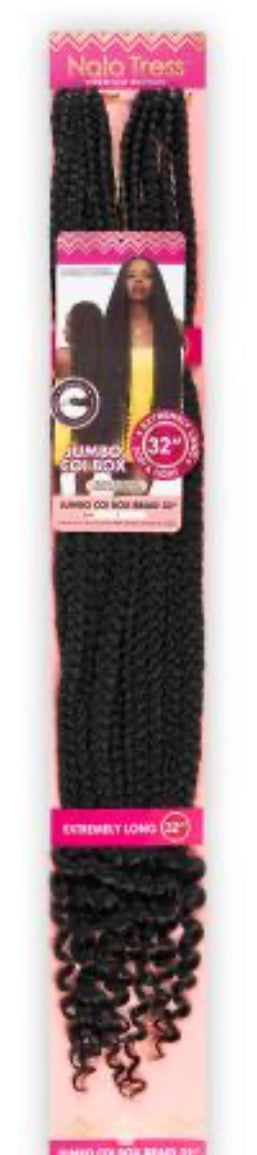 Janet Collection Crochet Braids Nala Tress 2X Jumbo Coi Box Braid 32"