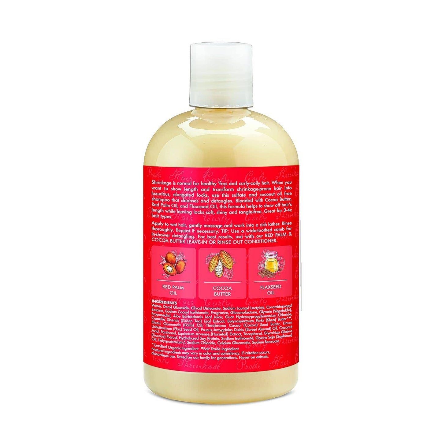 Shea Moisture Hi Slip Detangling Shampoo for Curly Hair, Red Palm Oil & Cocoa Butter, 13oz