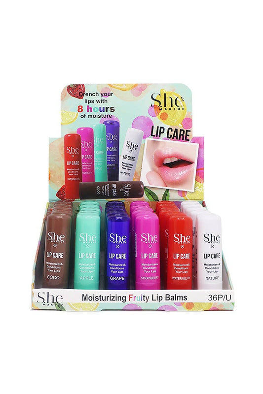 Makeup She LC01 Lip Care Moisturizing Fruity Lip Balms -