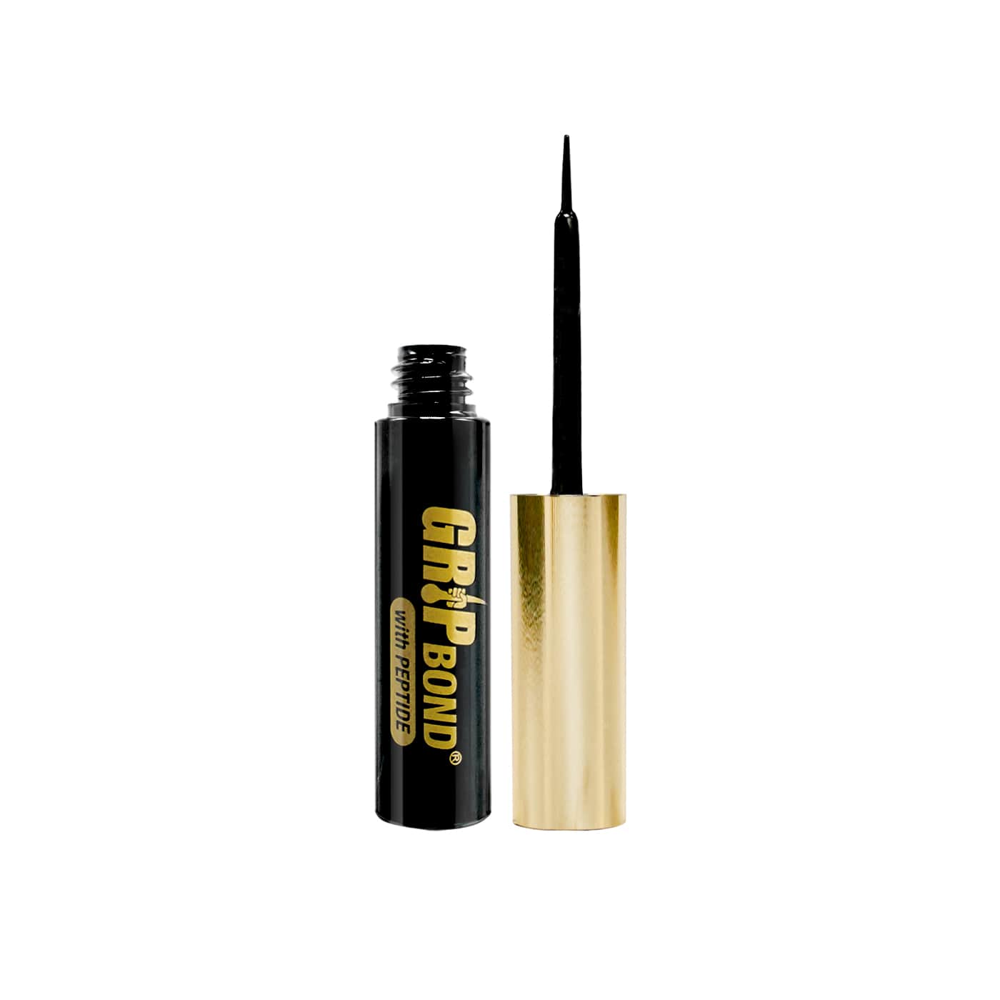 GRIP BOND LASH ADHESIVE with PEPTIDE - BLACK / BRUSH