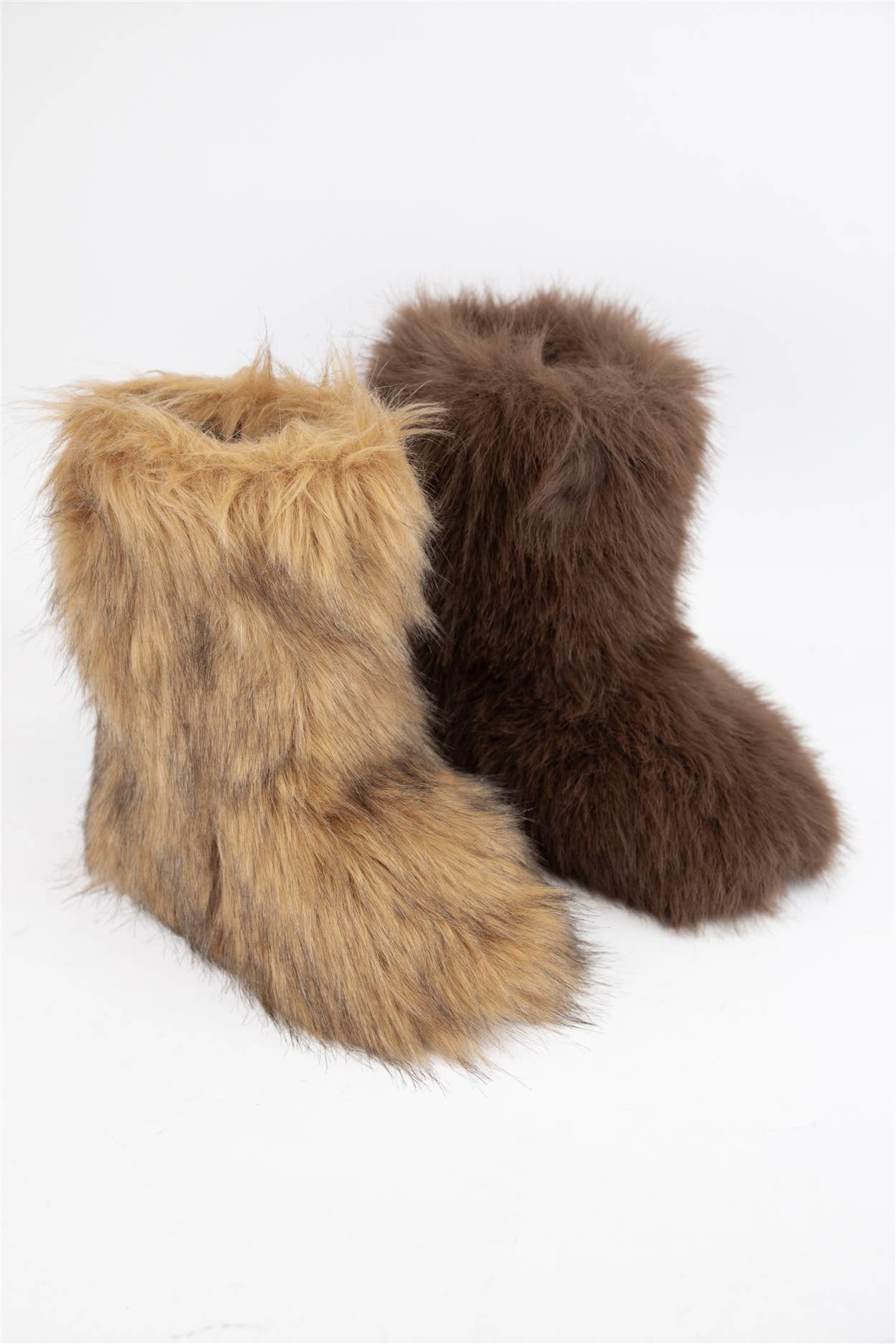 MELANIE-21A MID-CALF FURRY YETI BOOTS