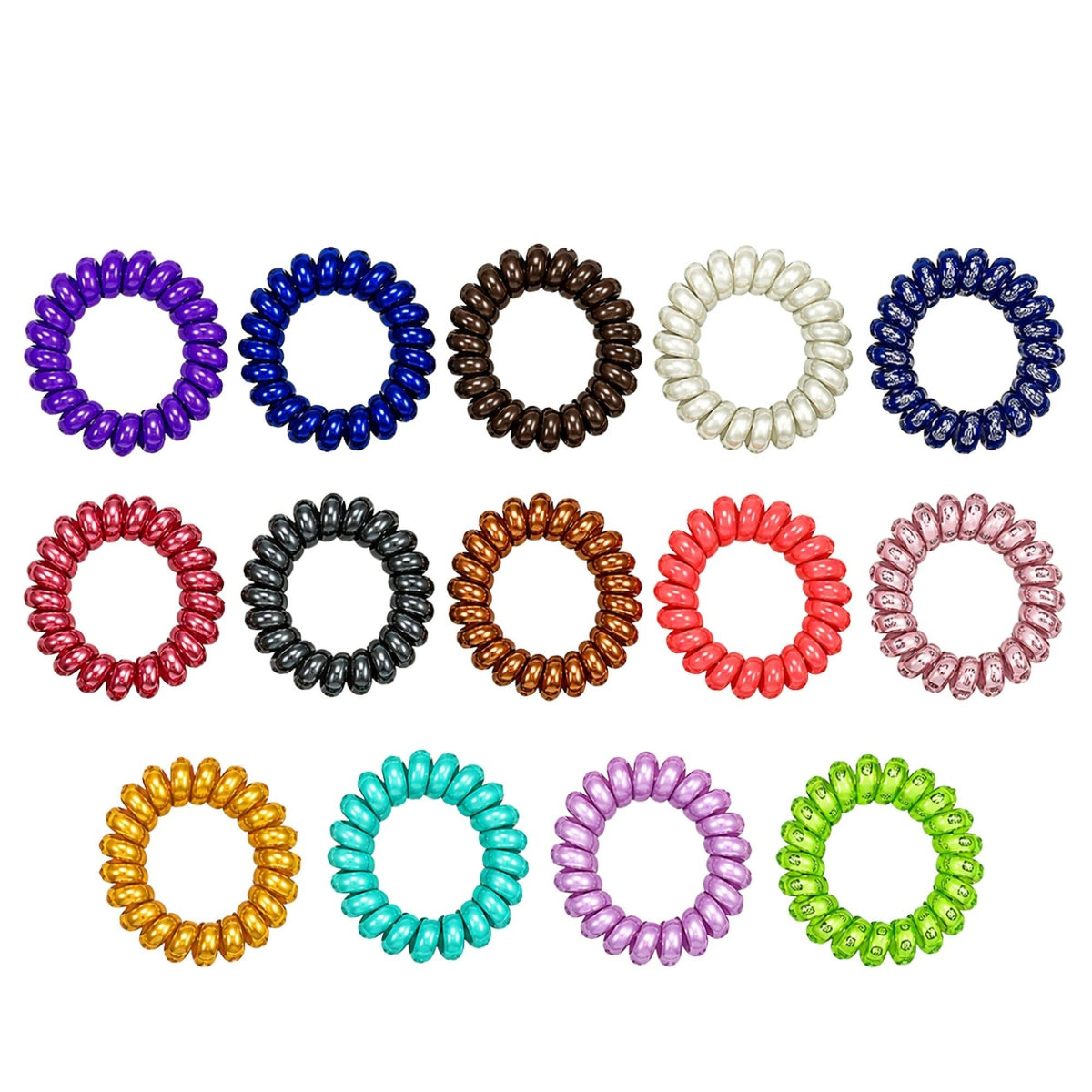Lindo 2 Pack No Slip Hair Ties in Assorted Colors and Design