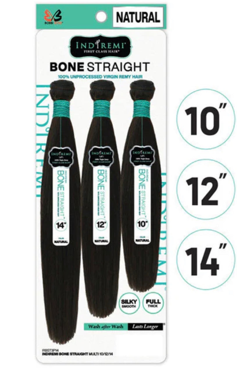 Indi Remy 3X Multi Bone Straight 12,14 16”