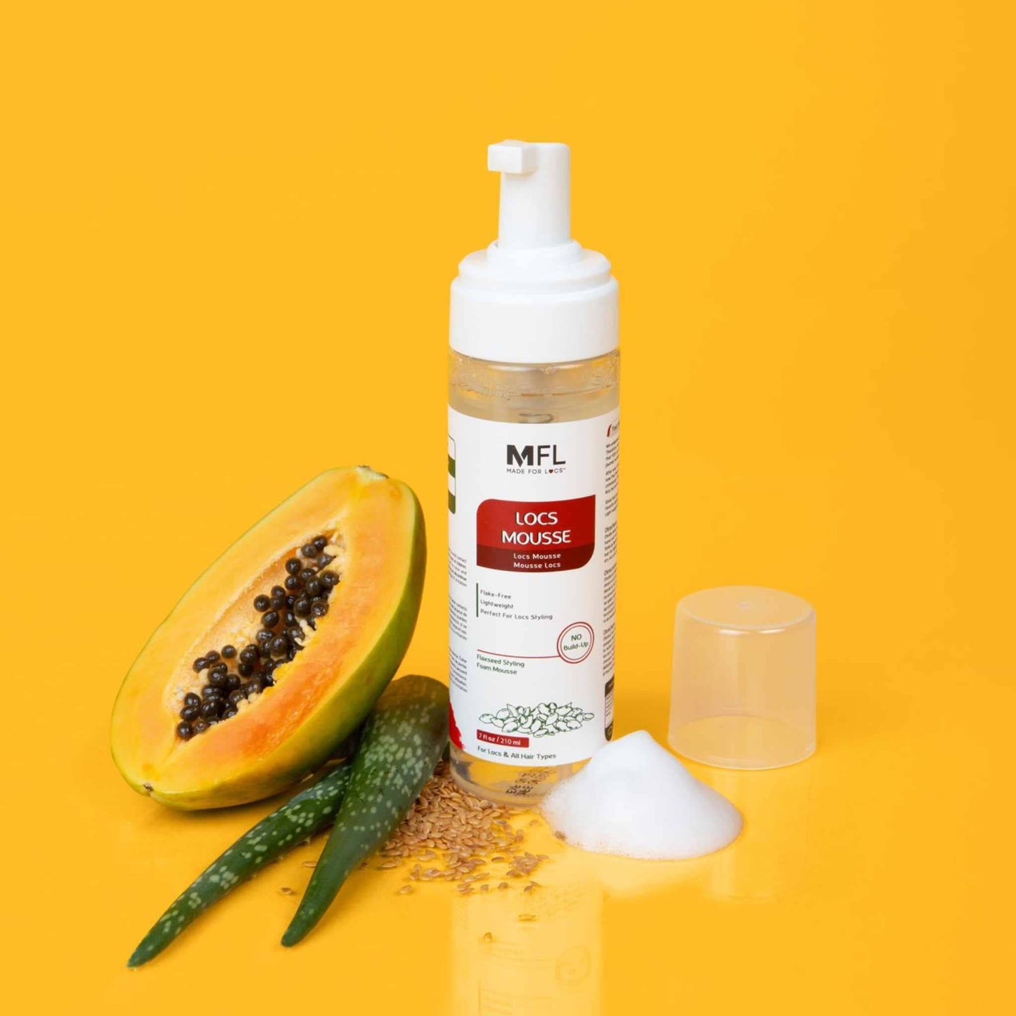 Locs Styling Flaxseed Mousse | 7 oz