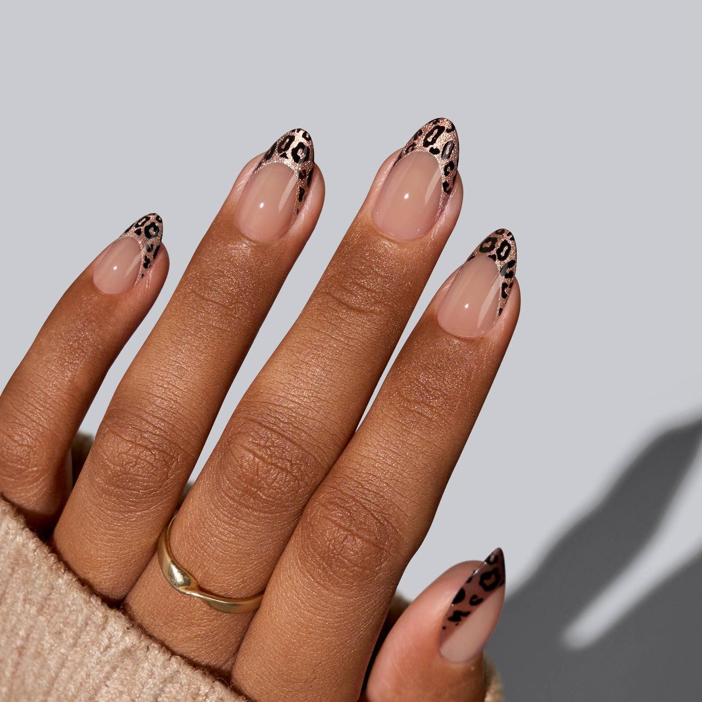Press On Nails for Dark Skin Tone- Nude Fake Nails for Women