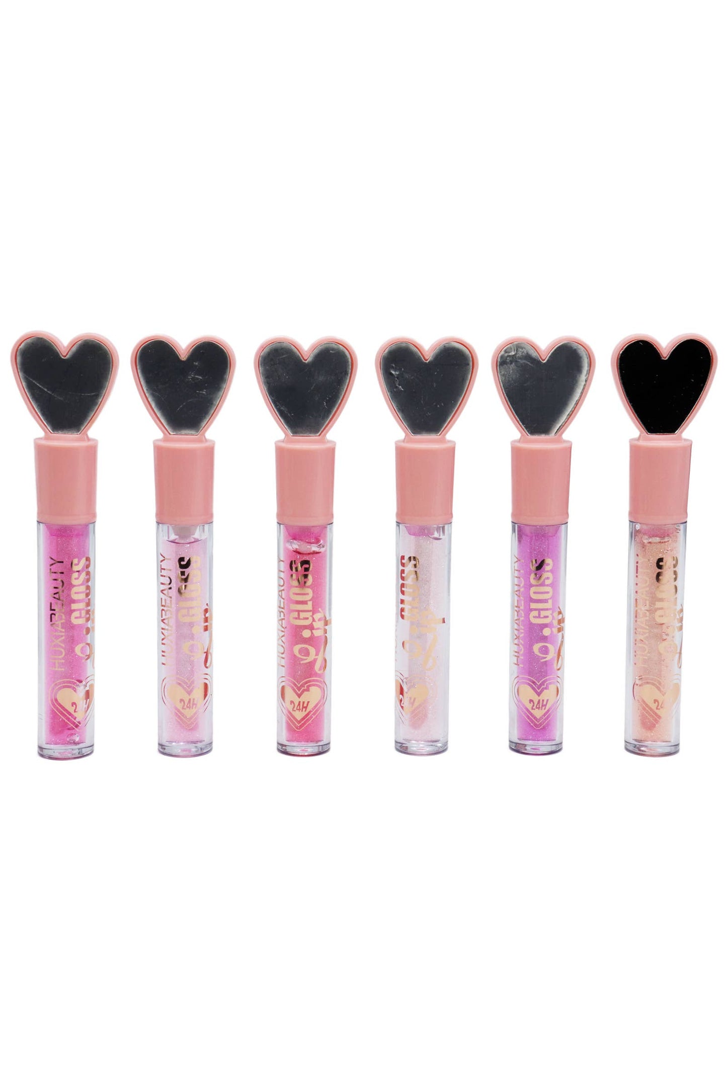 Heart Mirror Clear Pink Lip Gloss -