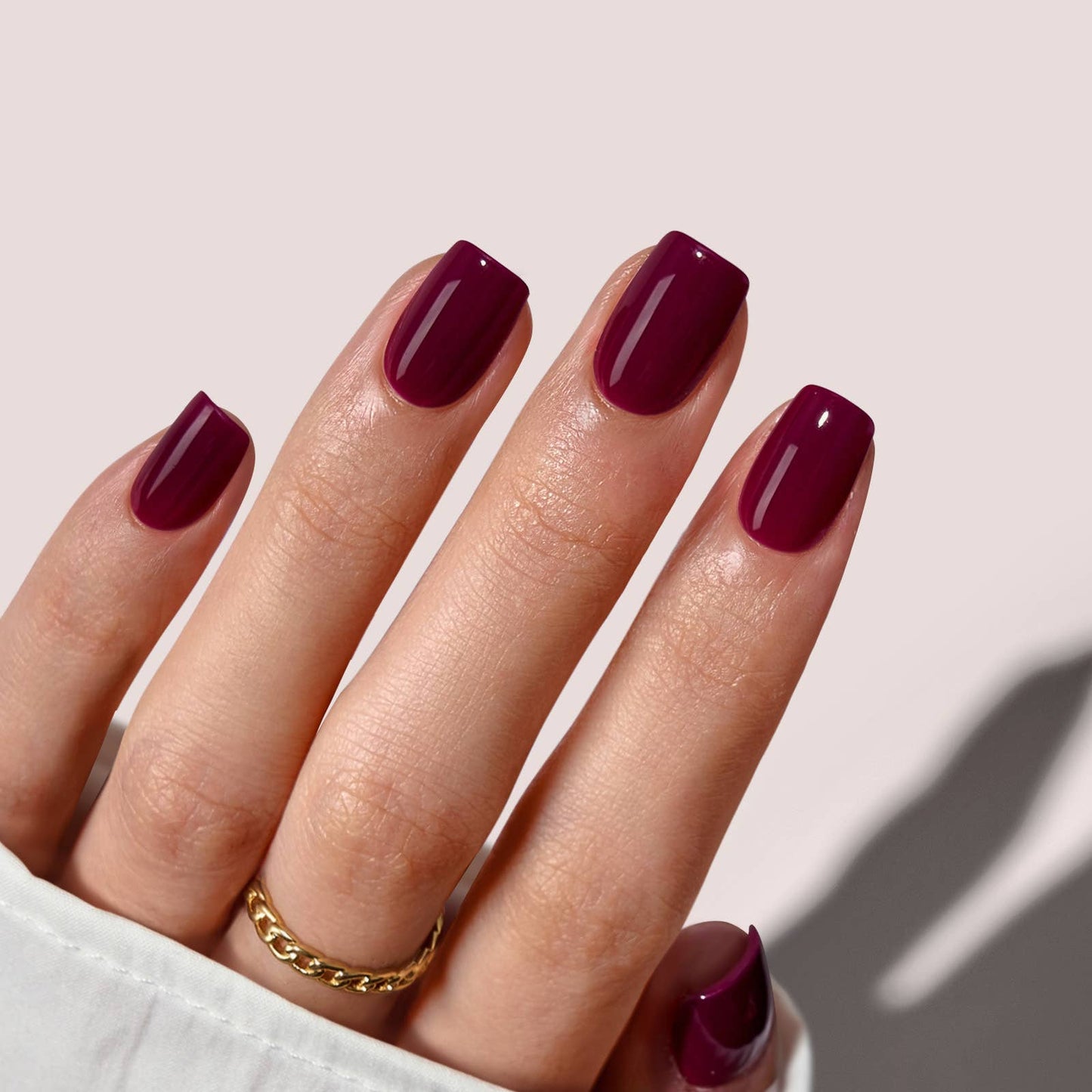 Leopard French Press On Nails | Short Almond Square Brown
