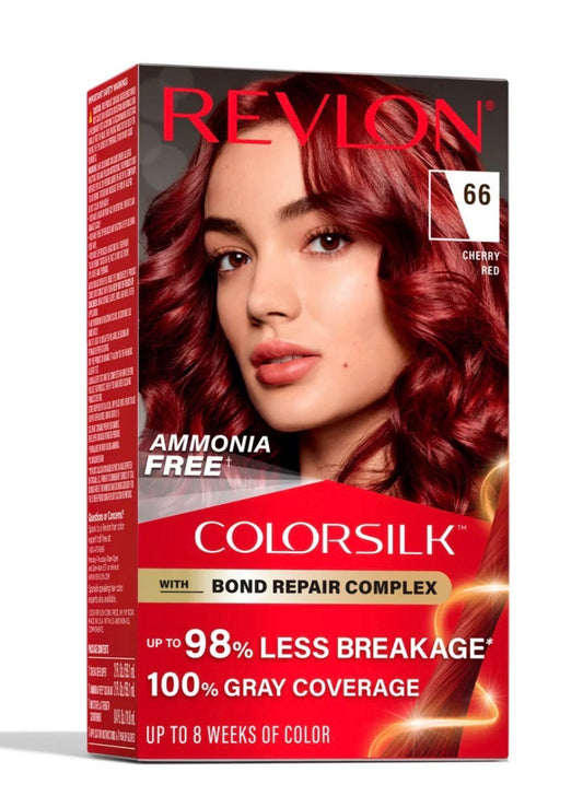 Revlon ColorSilk Permanent Hair Color with Bond Repair Complex - 66 Cherry Red - 4.4 fl oz