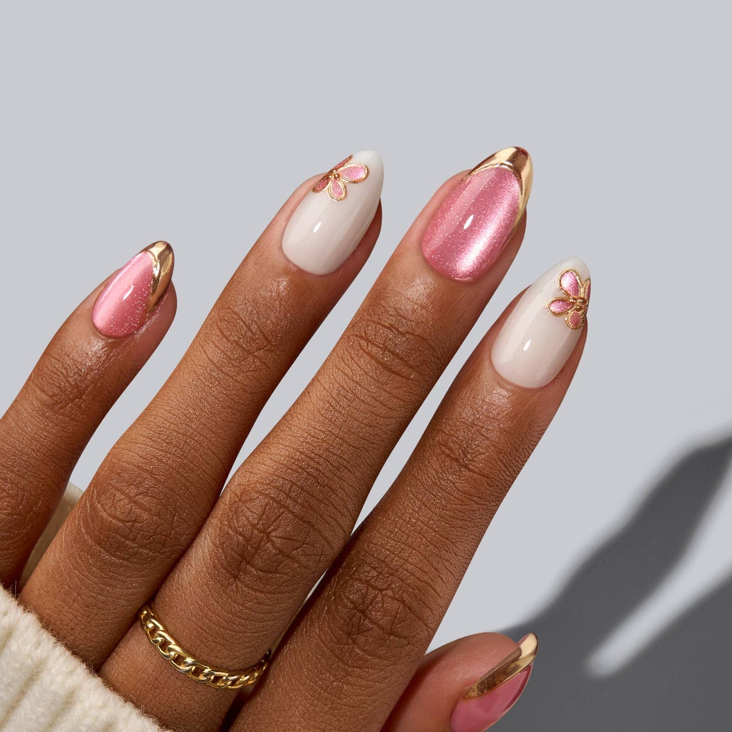 Leopard French Press On Nails | Short Almond Square Brown
