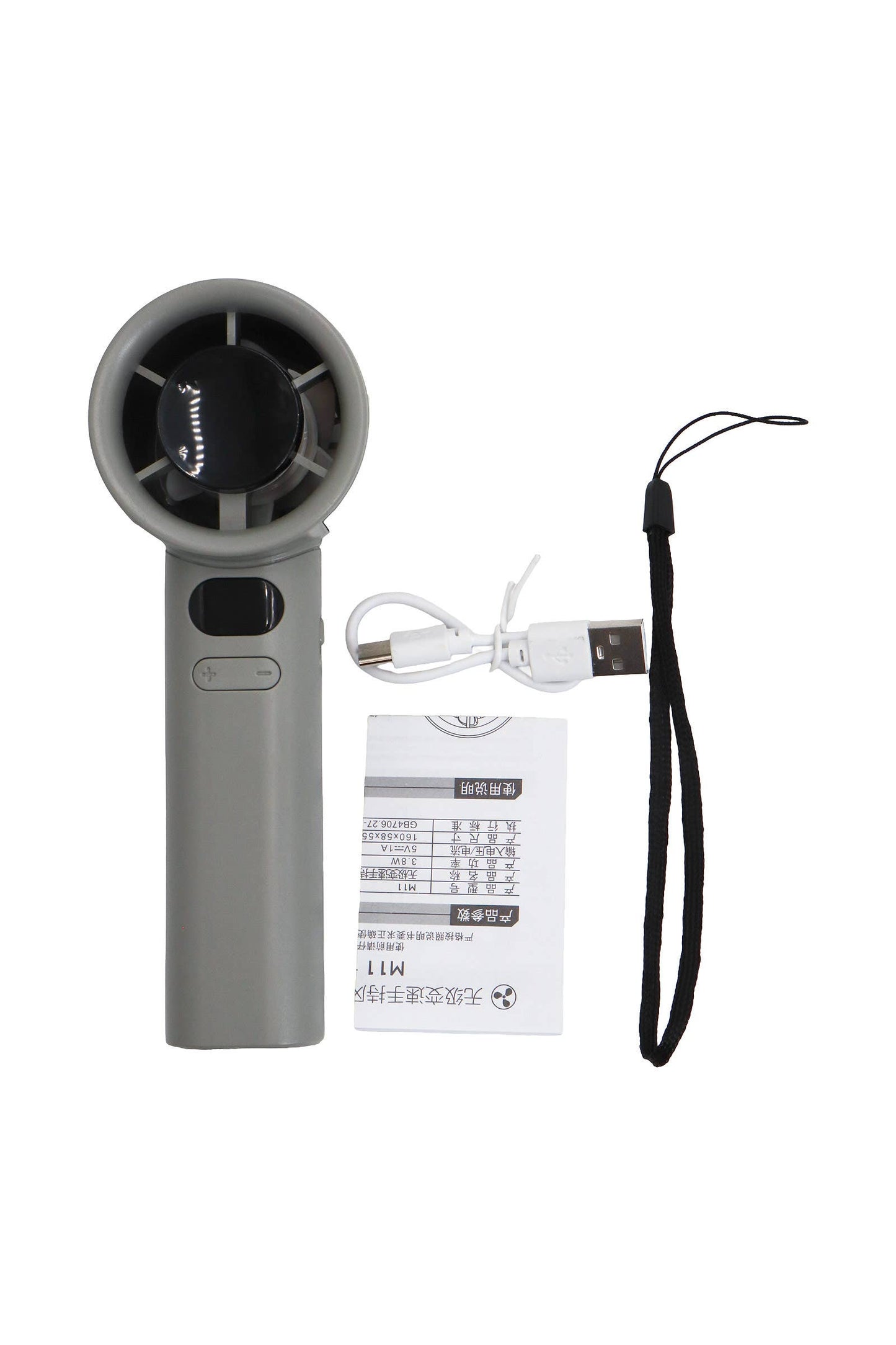 Compact Handheld Tabletop Electric Fan w/ Digital Display