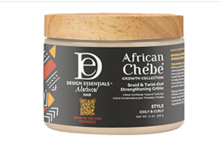Design essentials Braid & Twist-Out Strengthening Crème 12oz.