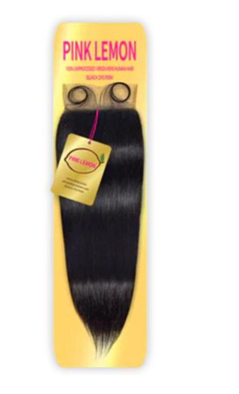 Pink Lemon 4x4 hd closure 14”