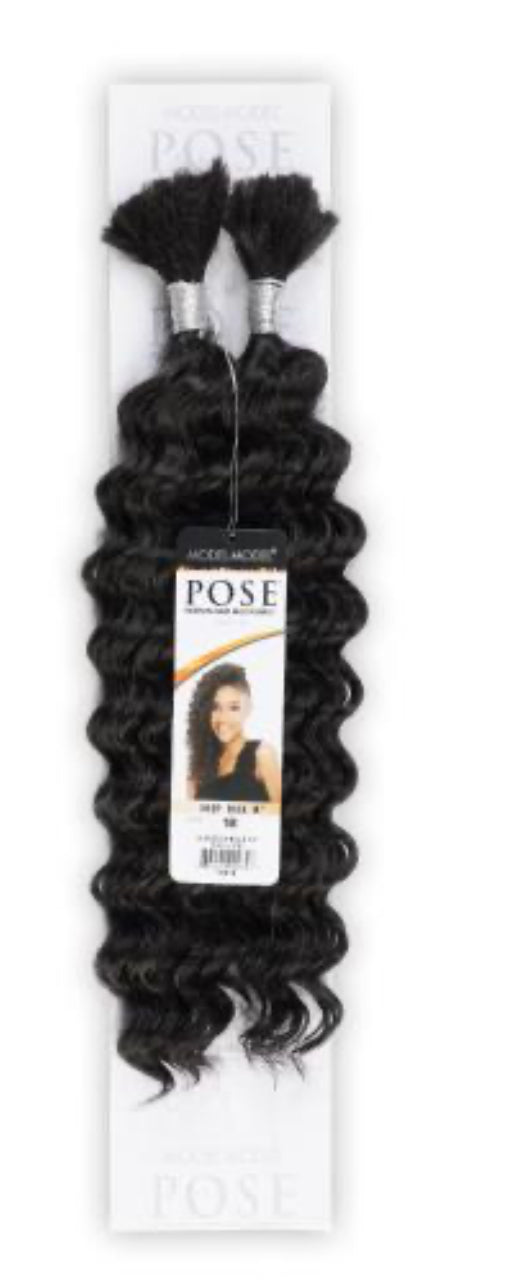 Human Hair Master Mix Braids ModelModel Pose Deep Bulk 18"