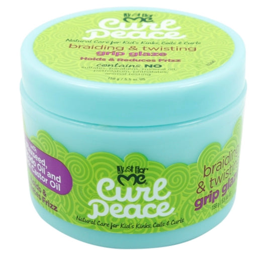 Just for Me Curl Peace Braiding and Twisting Grip Glaze 5.5oz