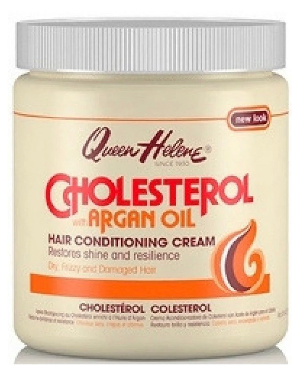 Queen Helene Cholesterol with Argan Oil Hair Conditioning Cream 15 Oz.