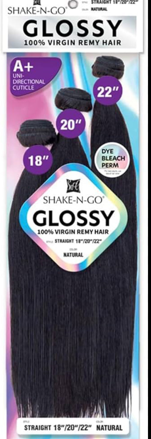 Glossy 3 bundle 20”22”24”- straight