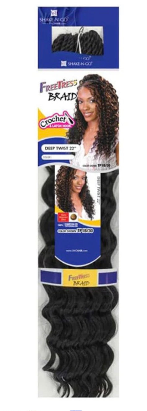 Freetress Crochet Braid - DEEP TWIST 22"