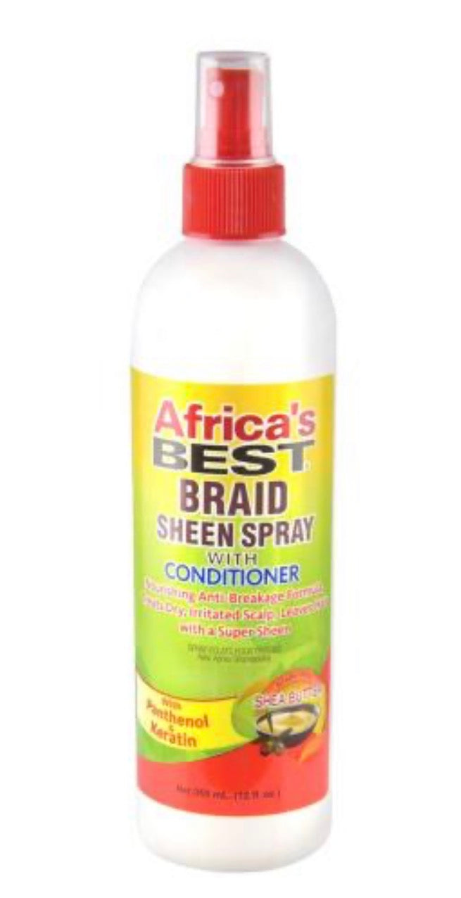 Africa's Best Braid Sheen Spray with Conditioner 12oz/ 355ml