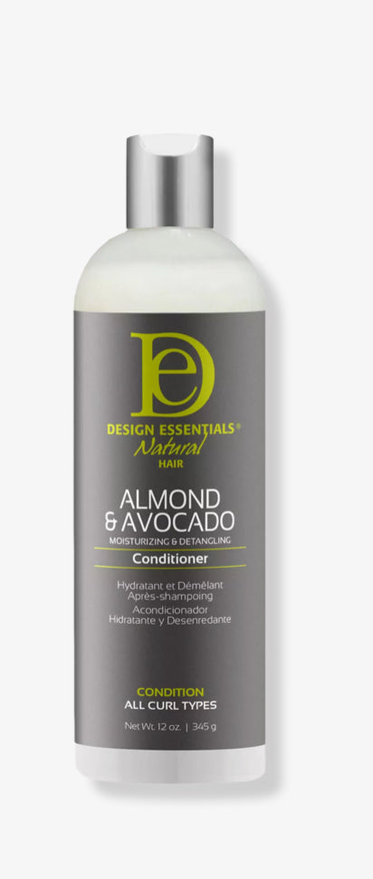 Design essentials Almond & Avocado Moisturizing & Detangling Conditioner 12oz