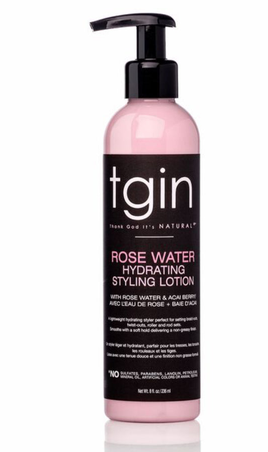 TGIN Rose Water Hydrating Styling Lotion
