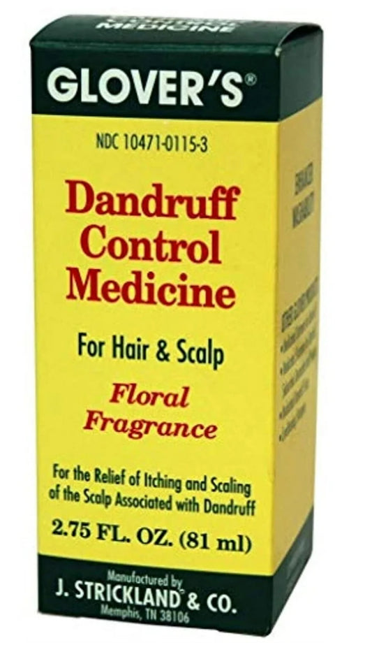 GLOVER'S Dandruff Control Medicine Floral Scalp Solution 2.75 oz
